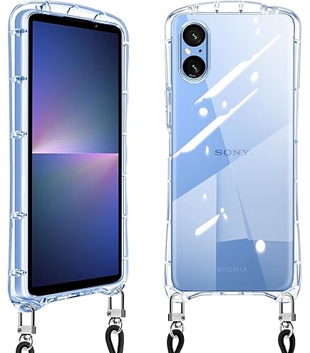 Amazon.co.jp: Sony Xperia 5V ケース クリア ショルダー xperia5v